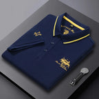 New Summer Korean Embroidered Polo Shirt Men's Luxury Top Casual Lapel Short Sleeve T-shirt Fashion Anti-wrinkle Men T Shirt - Men's Polo shirt by Handbags Specialist Headquarter | Available at Handbags Specialist Headquarter