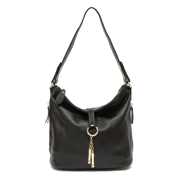 Zency Genuine Leather Hobo Handbag – Medium Shoulder & Crossbody Bag
