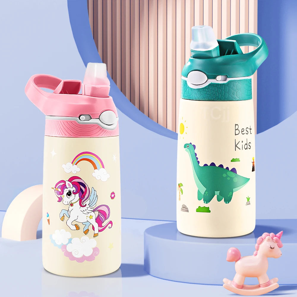 CuddleSip 400ML Kids Cartoon Thermo Bottle - Water Bottles by eprolo | Available at Handbags Specialist Headquarter