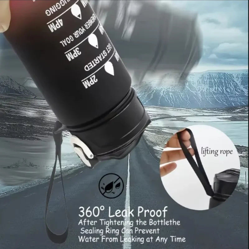Sports Water Bottle with Time-Tracking Straw Leak Proof Locking Flip Cover for Easy Carry Ideal for Outdoor Adventures -  by eprolo | Available at Handbags Specialist Headquarter