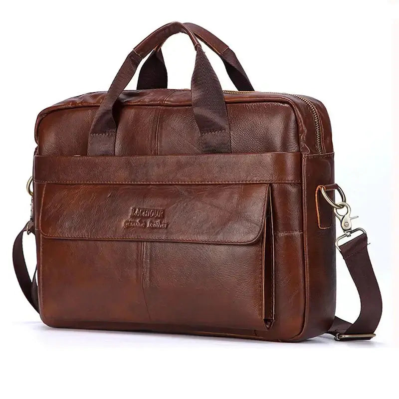 Men Genuine Leather Handbags Casual Leather Laptop Bags Male Business Travel Messenger Bags Men's Crossbody Shoulder Bag -  by LACHIOUR Store | Available at Handbags Specialist Headquarter