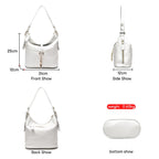 Zency Genuine Leather Hobo Handbag – Medium Shoulder & Crossbody Bag