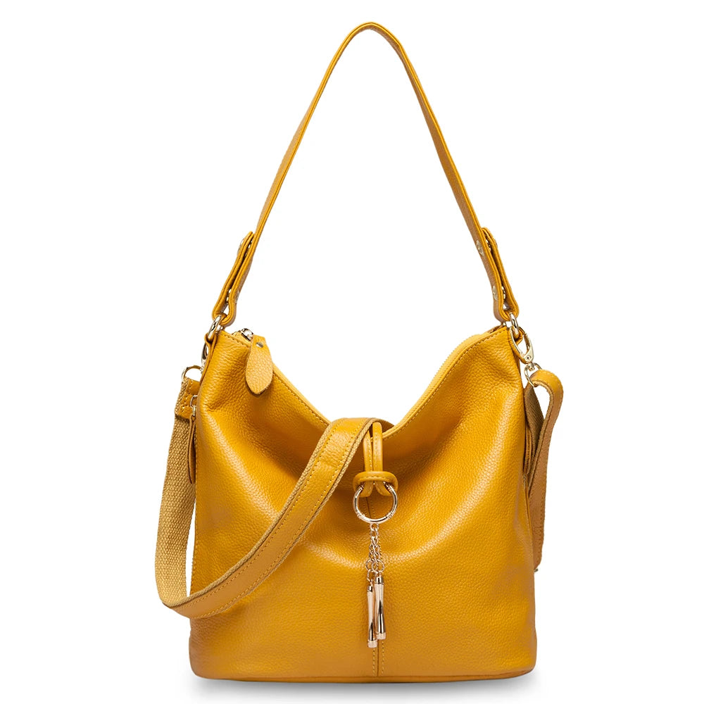 Zency Genuine Leather Hobo Handbag – Medium Shoulder & Crossbody Bag