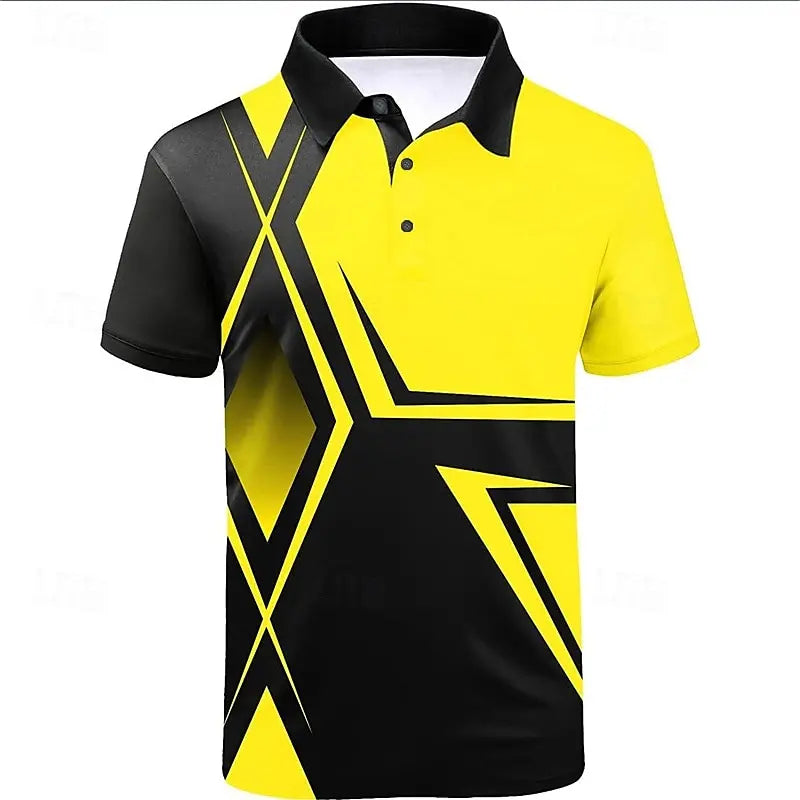 Hawaiian 3D Printed Polo Shirt - Men's Summer Casual - Polo Shirt by Handbags Specialist Headquarter | Available at Handbags Specialist Headquarter