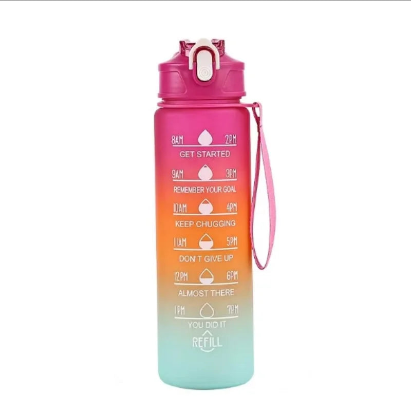Sports Water Bottle with Time-Tracking Straw Leak Proof Locking Flip Cover for Easy Carry Ideal for Outdoor Adventures -  by eprolo | Available at Handbags Specialist Headquarter