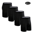 4pcs long boxers for men underwear plus size Men's panties sexy long leg underpants cotton Mens boxer shorts fashion male Trunk - Men's underwear by eprolo | Available at Handbags Specialist Headquarter