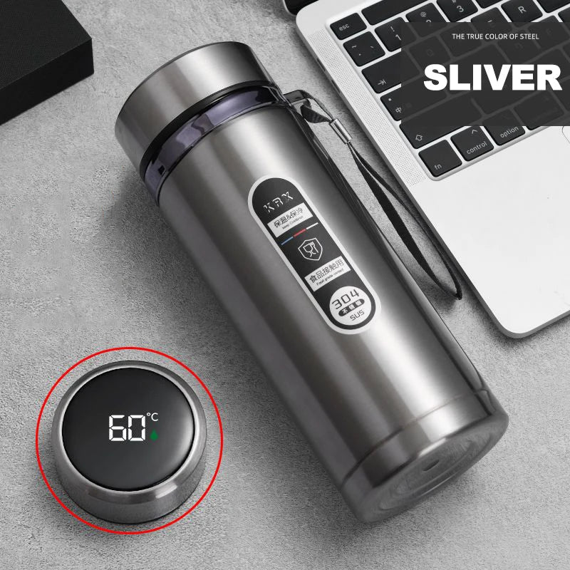 500ml-1L Stainless Steel Thermos Bottle - LED Temperature Display Vacuum Flask - Water Bottles by Shop1104693174 Store | Available at Handbags Specialist Headquarter