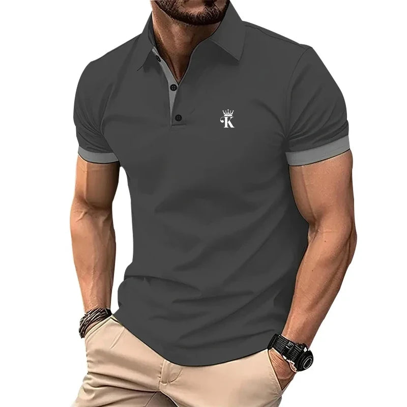 Prints Men's Polo Shirt Clothing Creativity Short Sleeve Fashion Casual Tops Men T-Shirt - Men's Polo shirt by Handbags Specialist Headquarter | Available at Handbags Specialist Headquarter