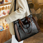 Vegan Leather Large Crossbody Hobo Handbag