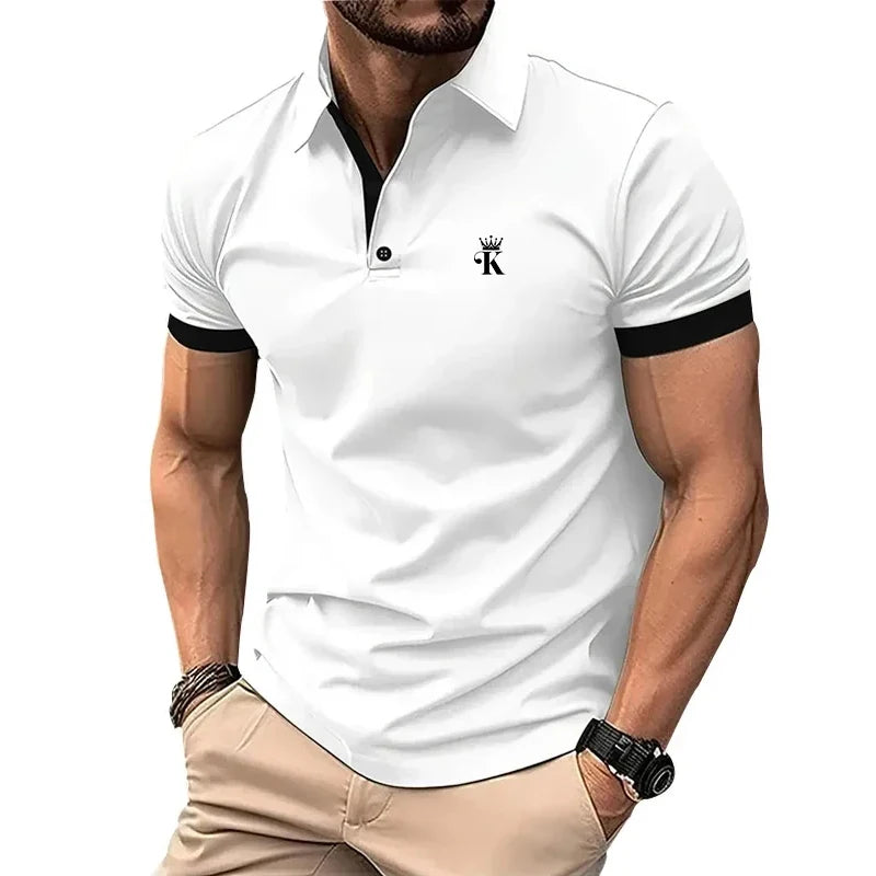 Prints Men's Polo Shirt Clothing Creativity Short Sleeve Fashion Casual Tops Men T-Shirt - Men's Polo shirt by Handbags Specialist Headquarter | Available at Handbags Specialist Headquarter