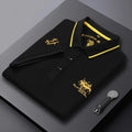 New Summer Korean Embroidered Polo Shirt Men's Luxury Top Casual Lapel Short Sleeve T-shirt Fashion Anti-wrinkle Men T Shirt - Men's Polo shirt by Handbags Specialist Headquarter | Available at Handbags Specialist Headquarter