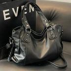 Women’s Large Capacity PU Leather Tote – Laptop & Work Handbag
