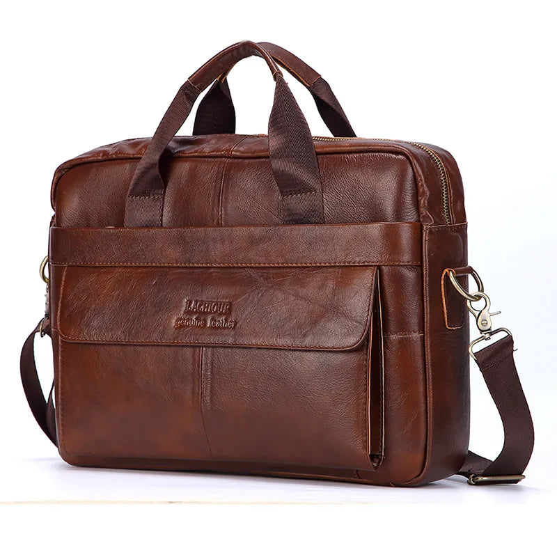 Men Genuine Leather Handbags Casual Leather Laptop Bags Male Business Travel Messenger Bags Men's Crossbody Shoulder Bag -  by LACHIOUR Store | Available at Handbags Specialist Headquarter