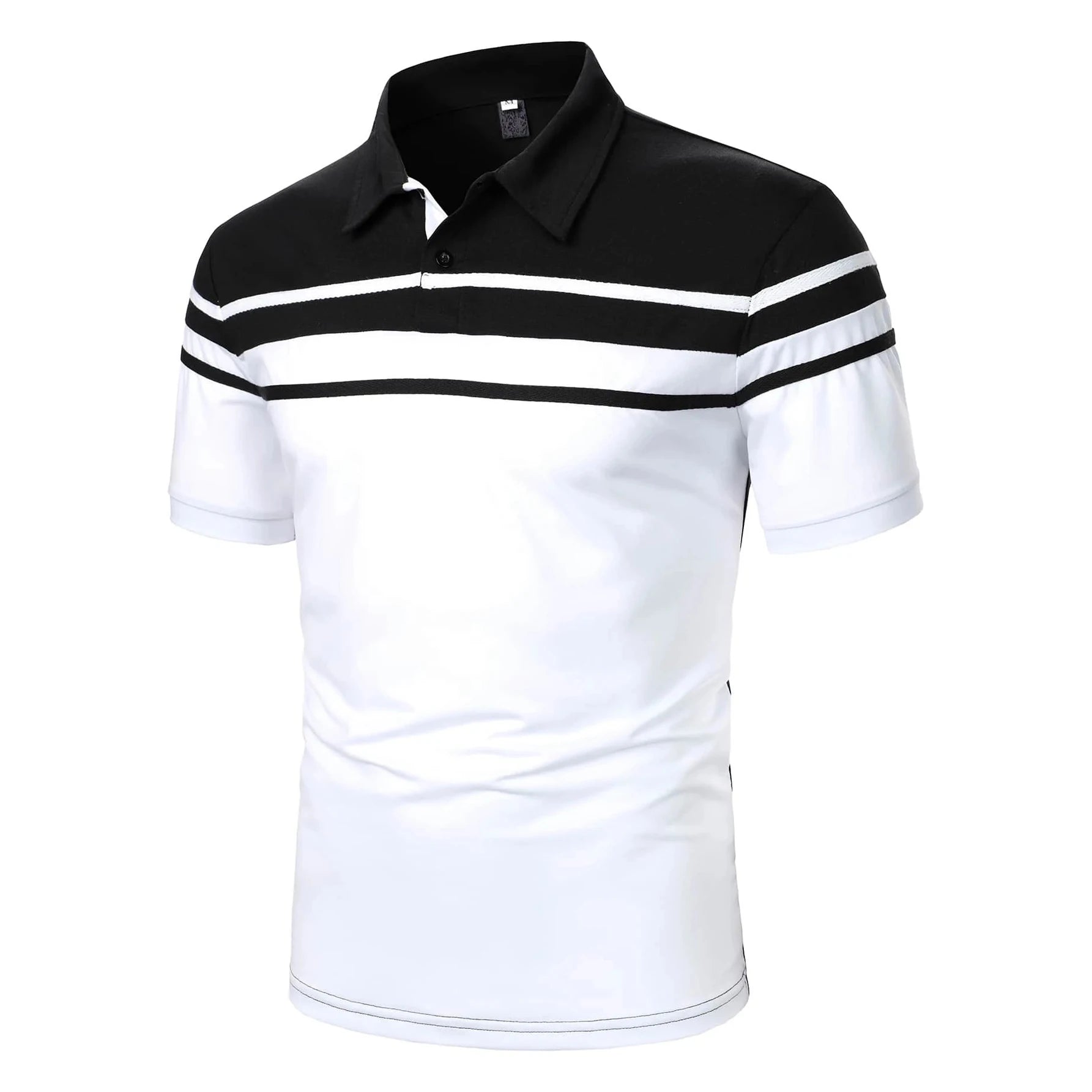 Men's Casual Striped Polo Shirt - Summer Style - Men's Polo shirt by Handbags Specialist Headquarter | Available at Handbags Specialist Headquarter