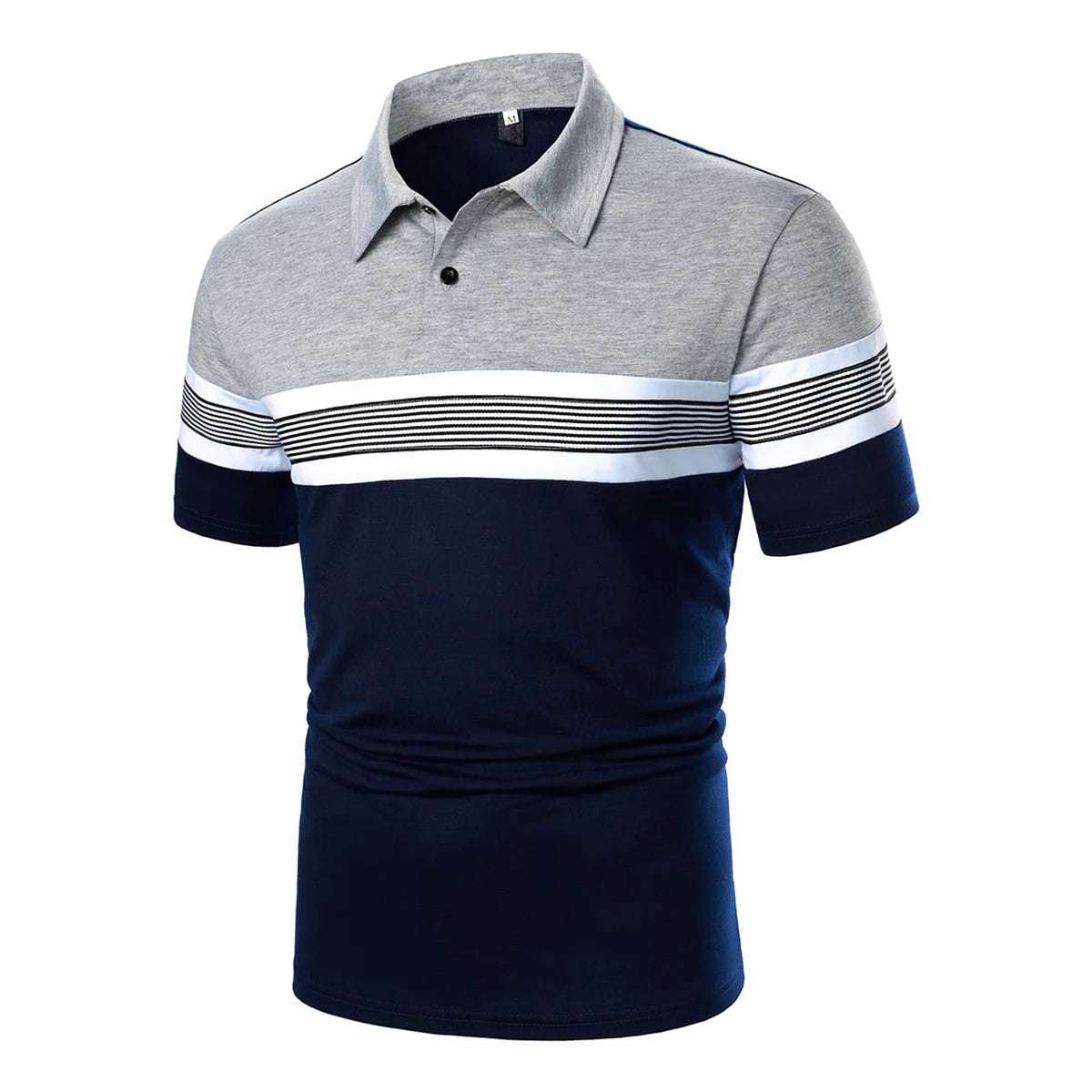Men's Casual Striped Polo Shirt - Summer Style - Men's Polo shirt by Handbags Specialist Headquarter | Available at Handbags Specialist Headquarter