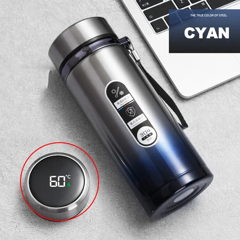 500ml-1L Stainless Steel Thermos Bottle - LED Temperature Display Vacuum Flask - Water Bottles by Shop1104693174 Store | Available at Handbags Specialist Headquarter