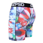 Men's printed boxer briefs set, five-piece patterned underwear collection