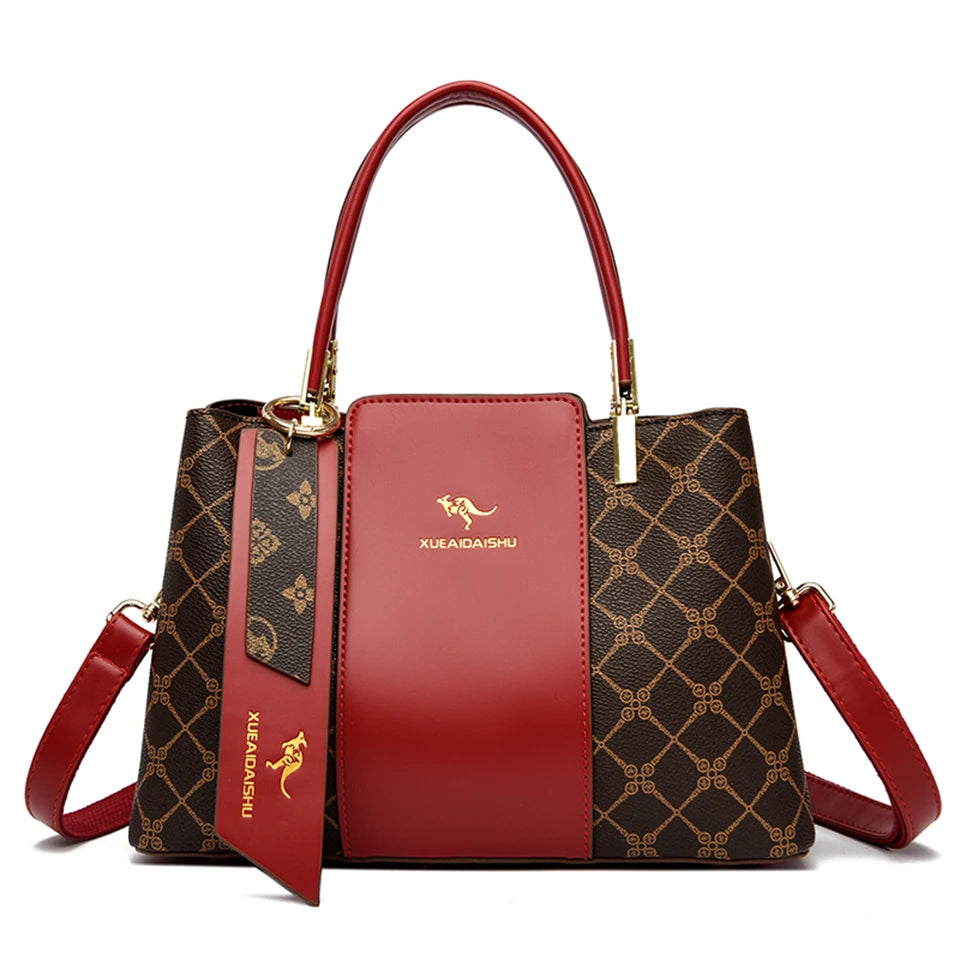 Luxury Handbag Fashion Print Large Capacity Soft Leather Women Shoulder Crossbody Bag Leisure Designer Ladies Purses and Handbag - Handbags by eprolo | Available at Handbags Specialist Headquarter