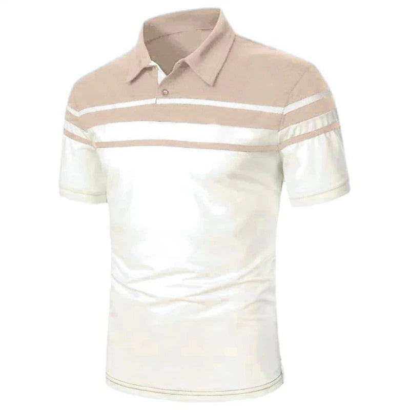 Men's Casual Striped Polo Shirt - Summer Style - Men's Polo shirt by Handbags Specialist Headquarter | Available at Handbags Specialist Headquarter