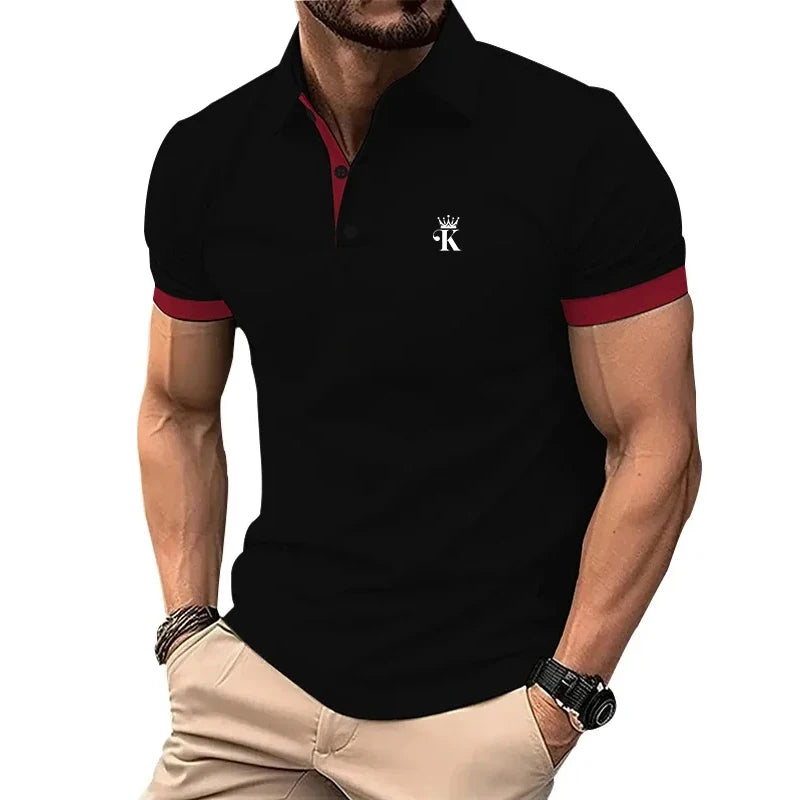 Prints Men's Polo Shirt Clothing Creativity Short Sleeve Fashion Casual Tops Men T-Shirt - Men's Polo shirt by Handbags Specialist Headquarter | Available at Handbags Specialist Headquarter