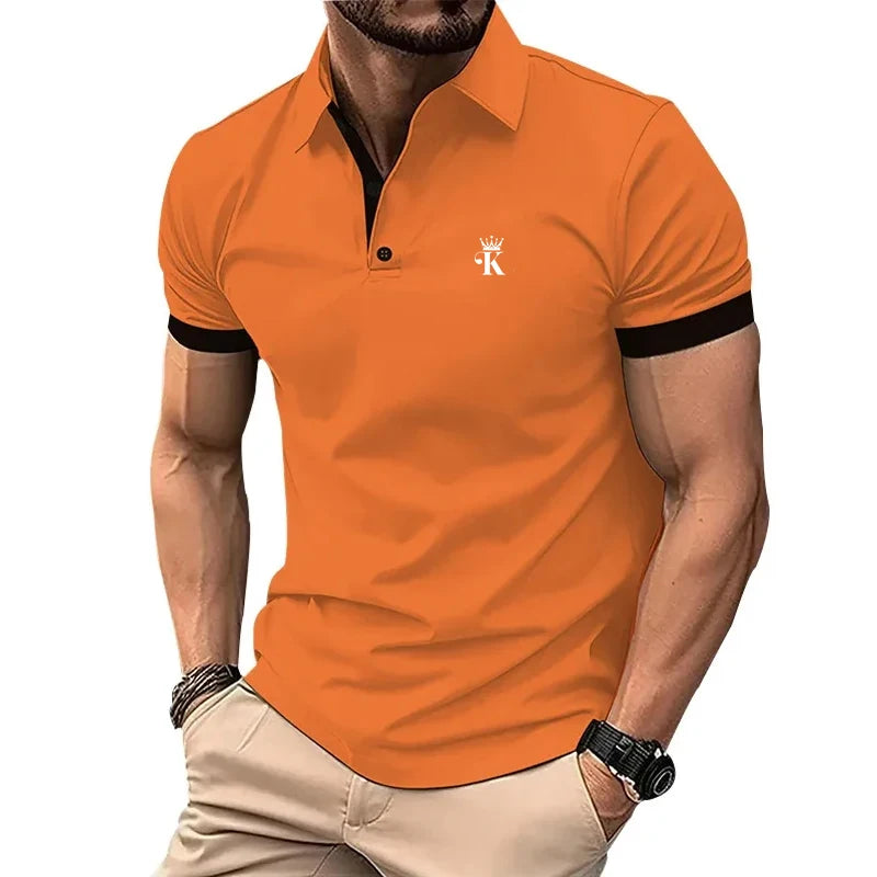 Prints Men's Polo Shirt Clothing Creativity Short Sleeve Fashion Casual Tops Men T-Shirt - Men's Polo shirt by Handbags Specialist Headquarter | Available at Handbags Specialist Headquarter
