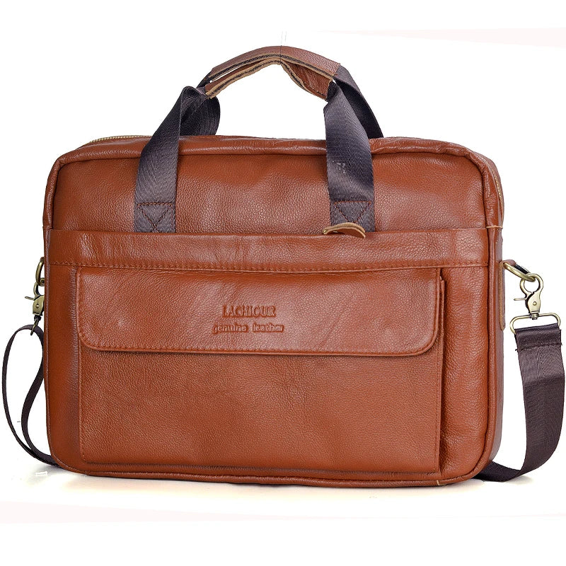 Men Genuine Leather Handbags Casual Leather Laptop Bags Male Business Travel Messenger Bags Men's Crossbody Shoulder Bag -  by LACHIOUR Store | Available at Handbags Specialist Headquarter