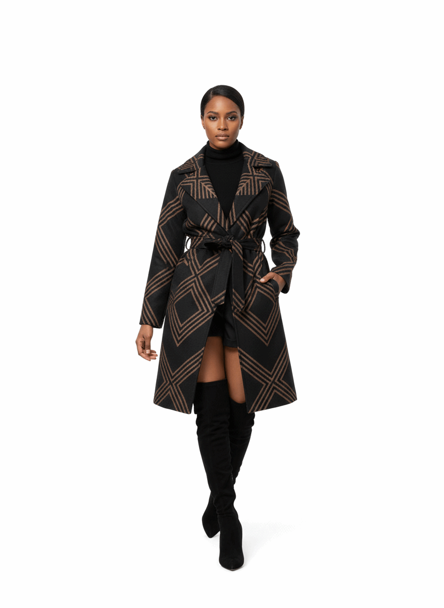 EleganceMax: Luxe Long Coat - Luxury Long Coat by Trendsi | Available at Handbags Specialist Headquarter