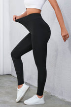 Crisscross Detail Wide Waistband Leggings - Leggings by Trendsi | Available at Handbags Specialist Headquarter