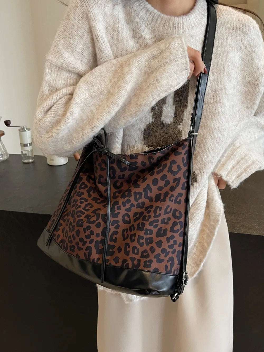 Leopard Dual Purpose Crossbody Bag - Crossbody Bag by Trendsi | Available at Handbags Specialist Headquarter