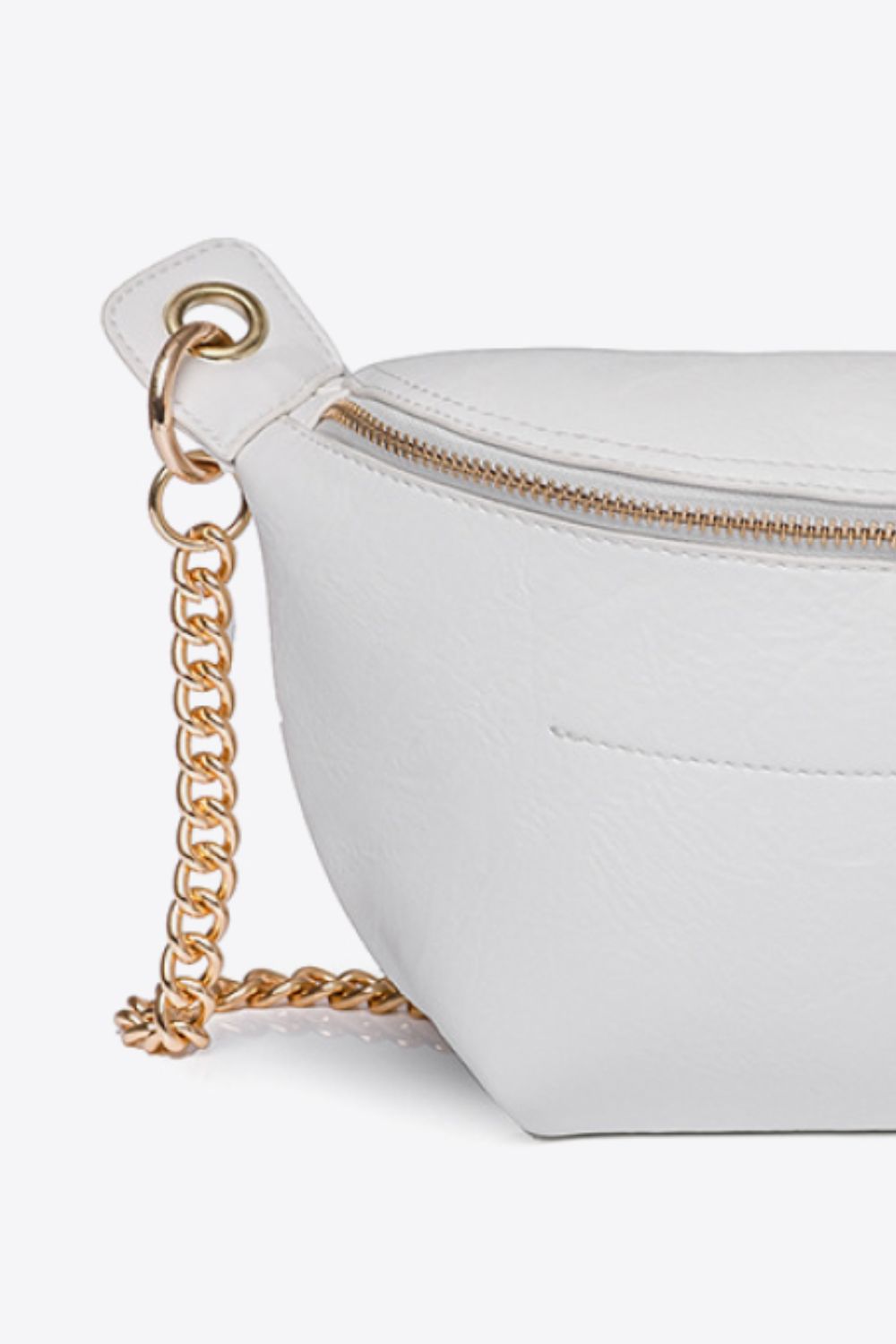 PU Leather Chain Strap Crossbody Bag - Crossbody Bag by Trendsi | Available at Handbags Specialist Headquarter