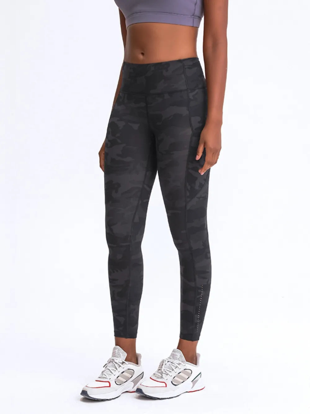 Millennia Wide Waistband Leggings with Pockets - Leggings by Trendsi | Available at Handbags Specialist Headquarter