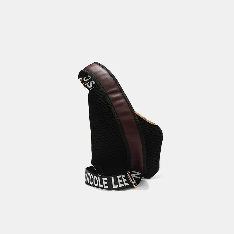 Nicole Lee USA Vegan Leather Leopard & Lip Pattern Crossbody Bag - Wallet by Trendsi | Available at Handbags Specialist Headquarter