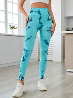 Printed High Waist Active Leggings - Leggings by Trendsi | Available at Handbags Specialist Headquarter