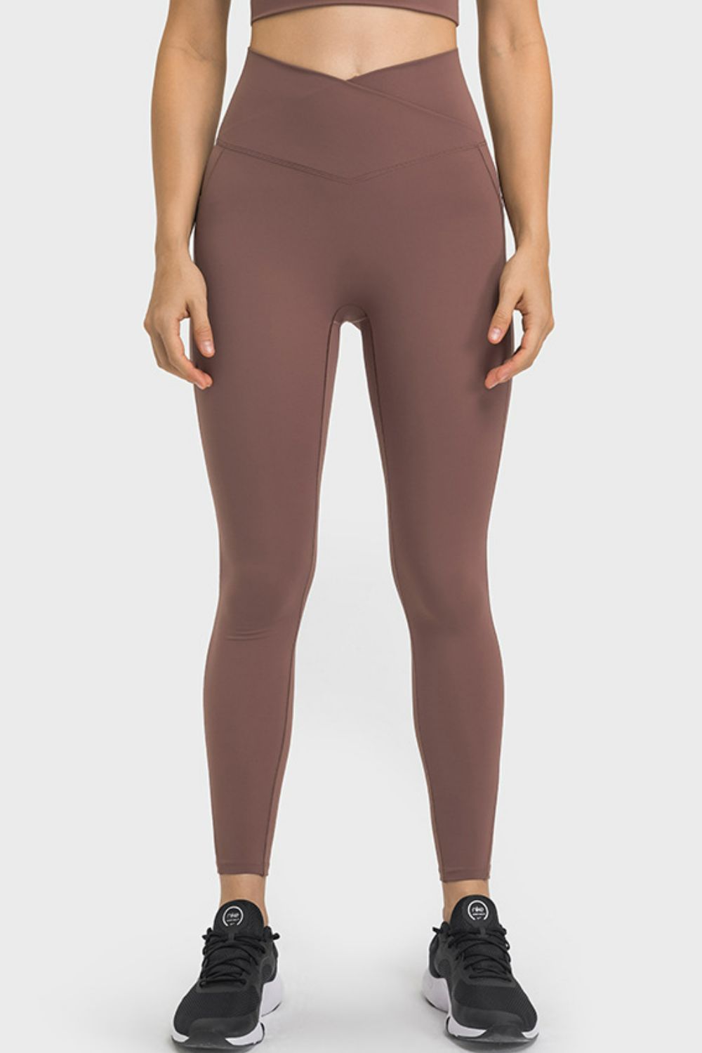 Millennia V-Waist Yoga Leggings with Pockets - Leggings by Trendsi | Available at Handbags Specialist Headquarter