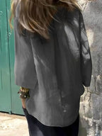 Full Size Round Neck Relaxed Fit Blouse Plus Size - Tops by Trendsi | Available at Handbags Specialist Headquarter