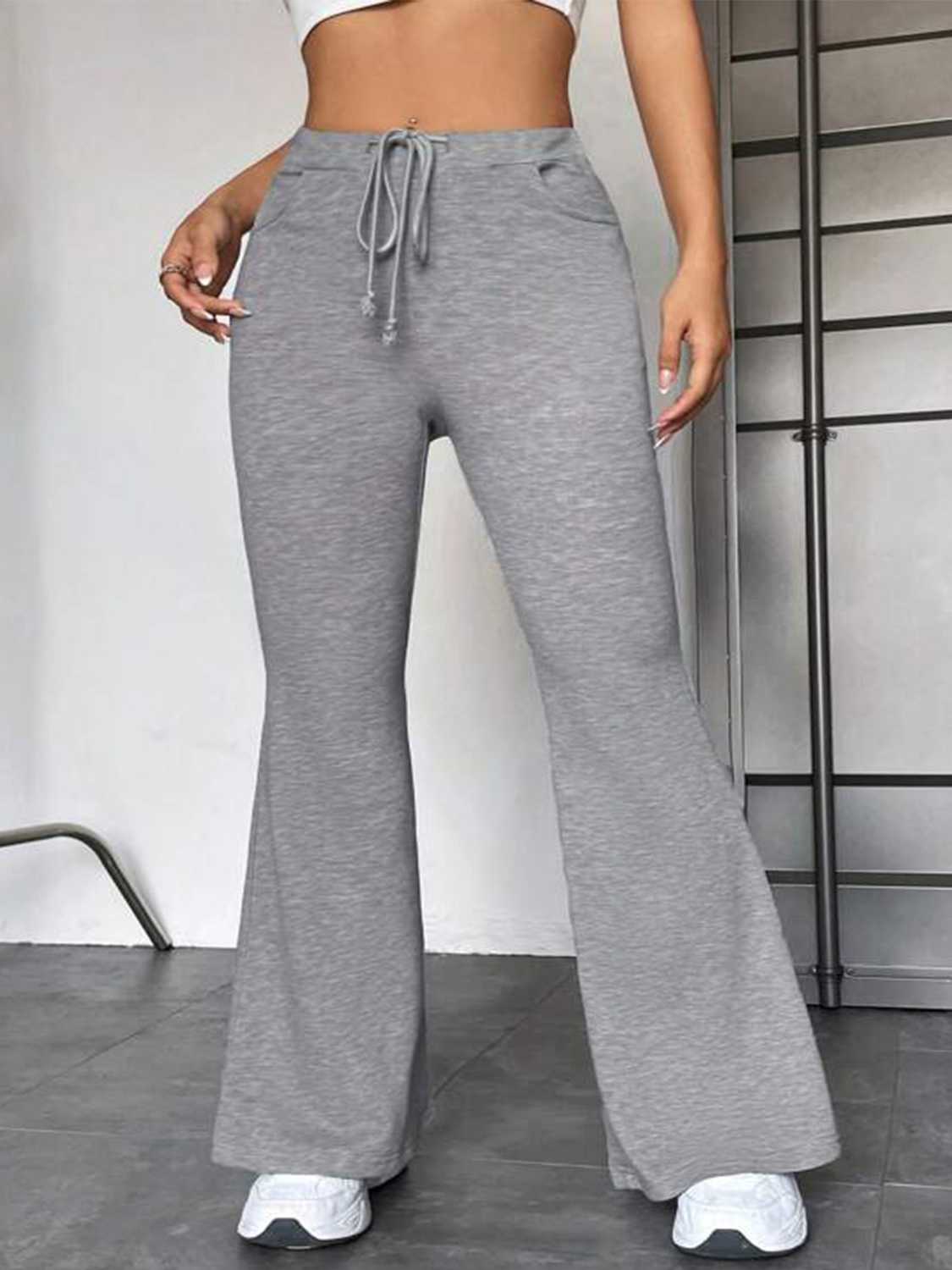Drawstring Sweatpants with Pockets -  by Trendsi | Available at Handbags Specialist Headquarter