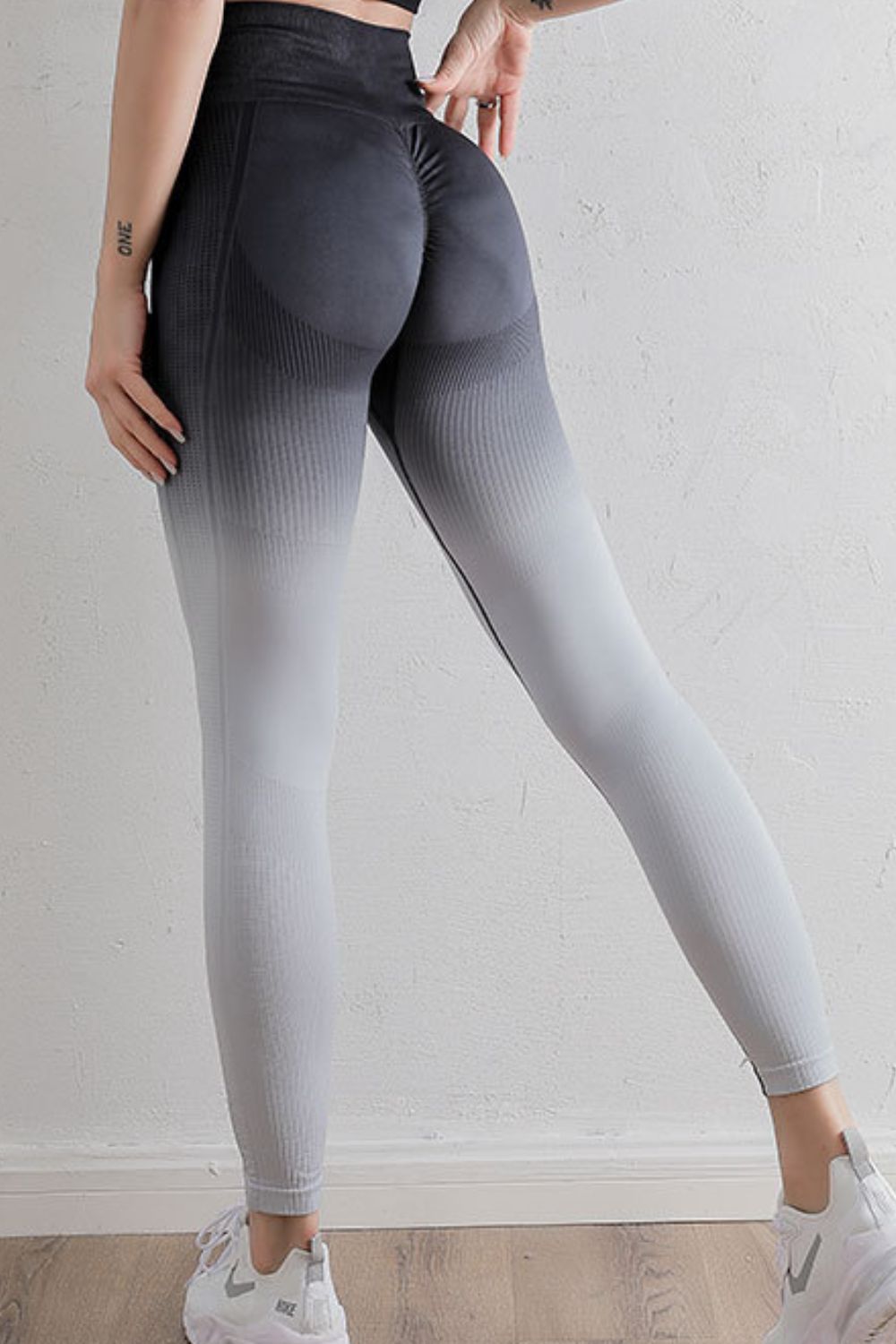 Gradient High Waist Sports Leggings - Leggings by Trendsi | Available at Handbags Specialist Headquarter