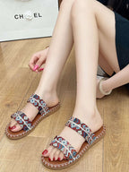 Double Strap Open Toe Sandals - Women Sandals by Trendsi | Available at Handbags Specialist Headquarter