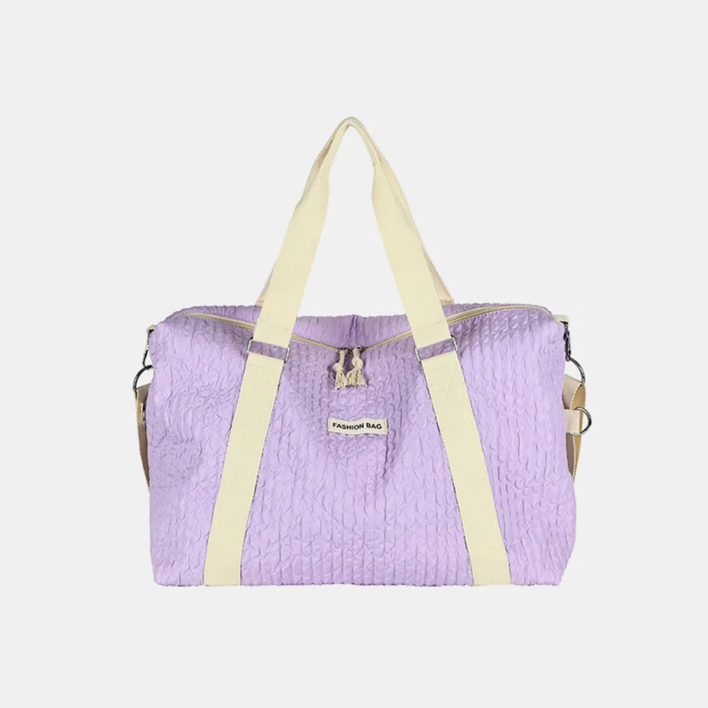 Textured Nylon Travel Bag - travel-bag by Trendsi | Available at Handbags Specialist Headquarter