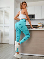 Printed High Waist Active Leggings - Leggings by Trendsi | Available at Handbags Specialist Headquarter