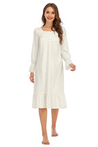 Flounce Sleeve Ruffle Hem Night Dress - Sleepwear by Trendsi | Available at Handbags Specialist Headquarter