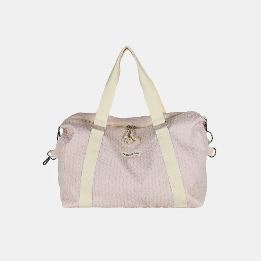 Textured Nylon Travel Bag - travel-bag by Trendsi | Available at Handbags Specialist Headquarter