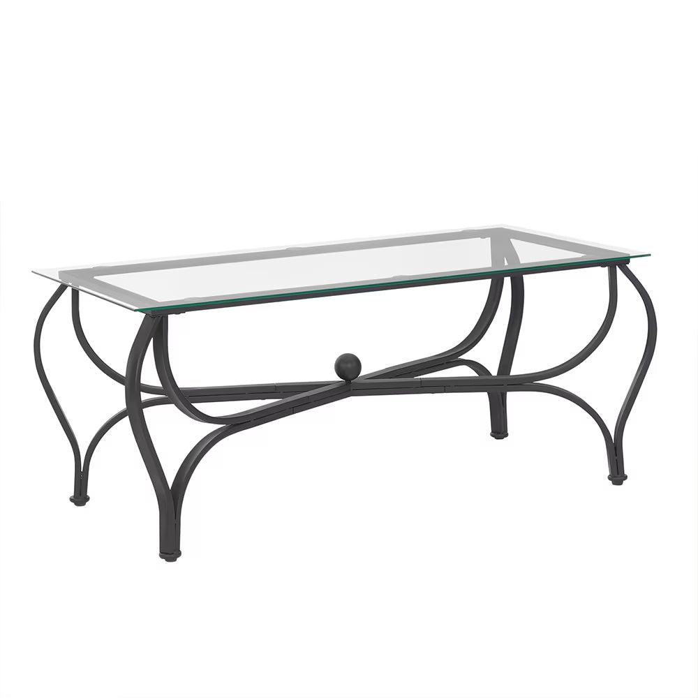 TriGlass Chic: Sleek 3-Piece Coffee Table Set - decor by Trendsi | Available at Handbags Specialist Headquarter