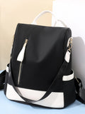 Color Block Convertible Backpack Bag - Leather Backpack Bag by Trendsi | Available at Handbags Specialist Headquarter