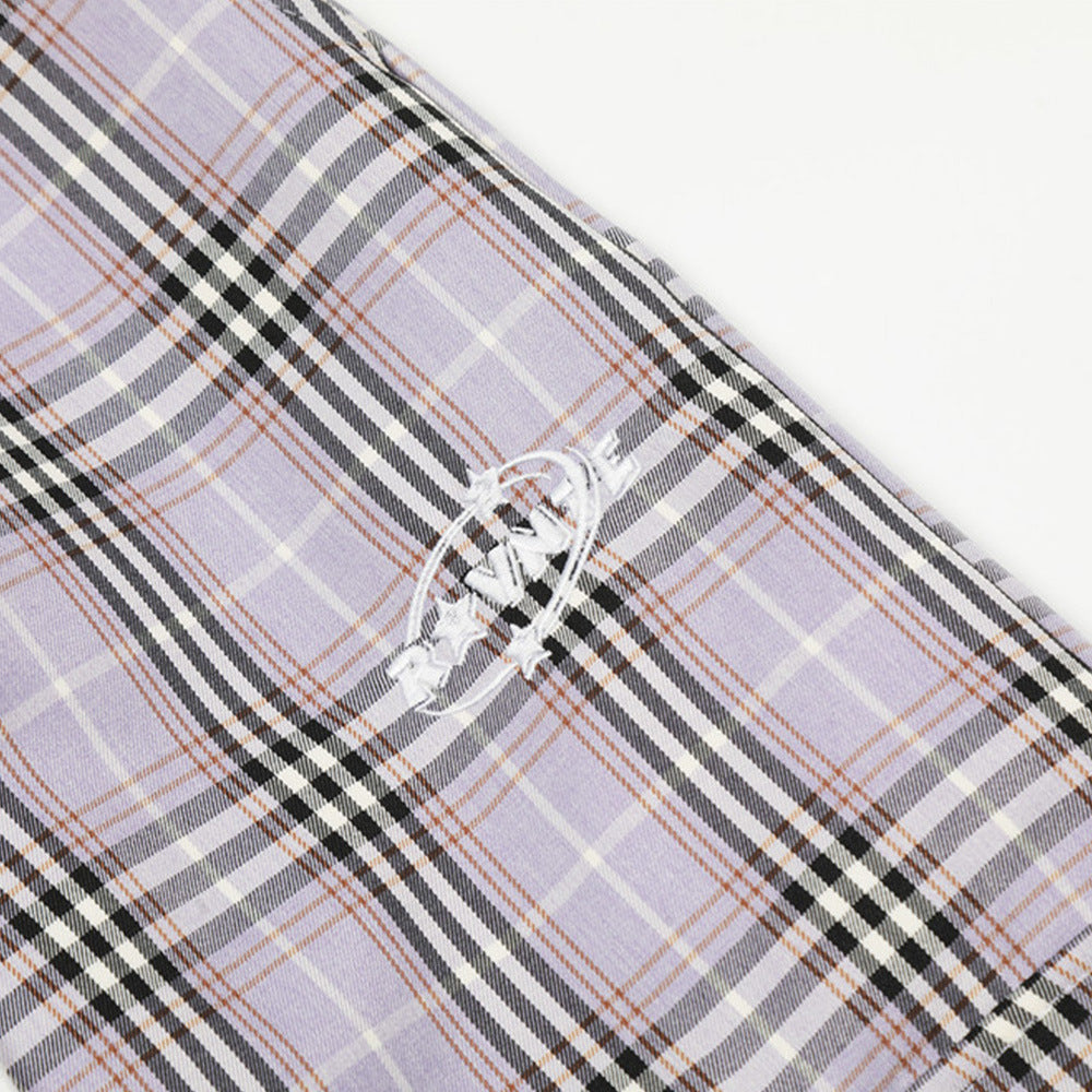 PlaidFlex Men's Casual Work Trousers