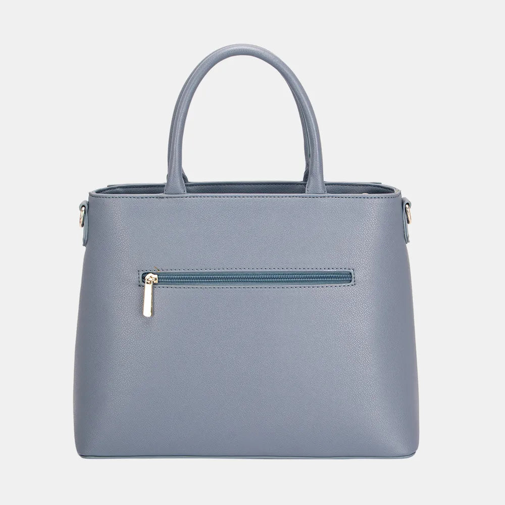David Jones PU Leather Handbag - Tote Bag by Trendsi | Available at Handbags Specialist Headquarter