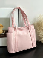 Oxford Cloth Tote Bag with Zipper - Tote Bag by Trendsi | Available at Handbags Specialist Headquarter