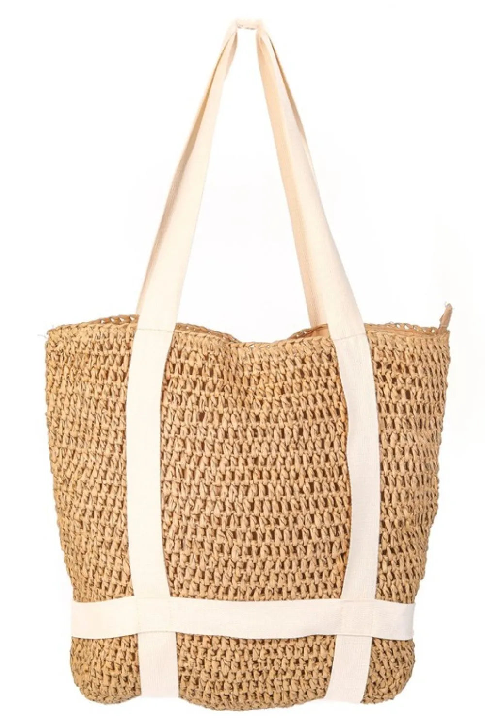 Fame Straw Braided Hat Carrier Tote Bag - Tote Bag by Trendsi | Available at Handbags Specialist Headquarter