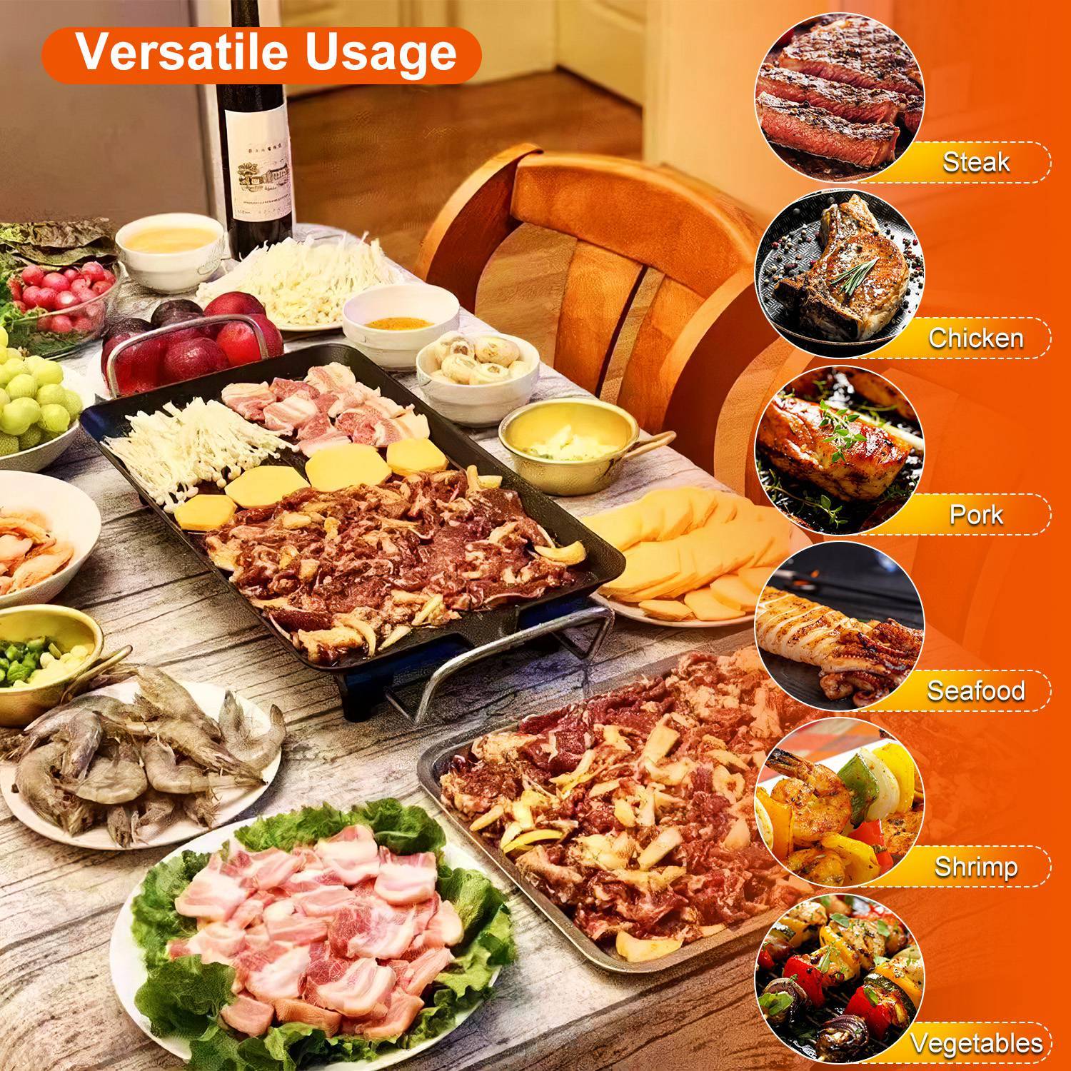 GrillMaster 5000: Indoor/Outdoor Electric BBQ Griddle - appliances by Trendsi | Available at Handbags Specialist Headquarter