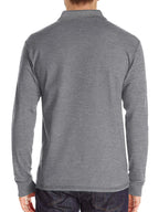 Men's Full Size Long Sleeve Pocket Polo Shirt Plus Size - Men's Polo shirt by Trendsi | Available at Handbags Specialist Headquarter